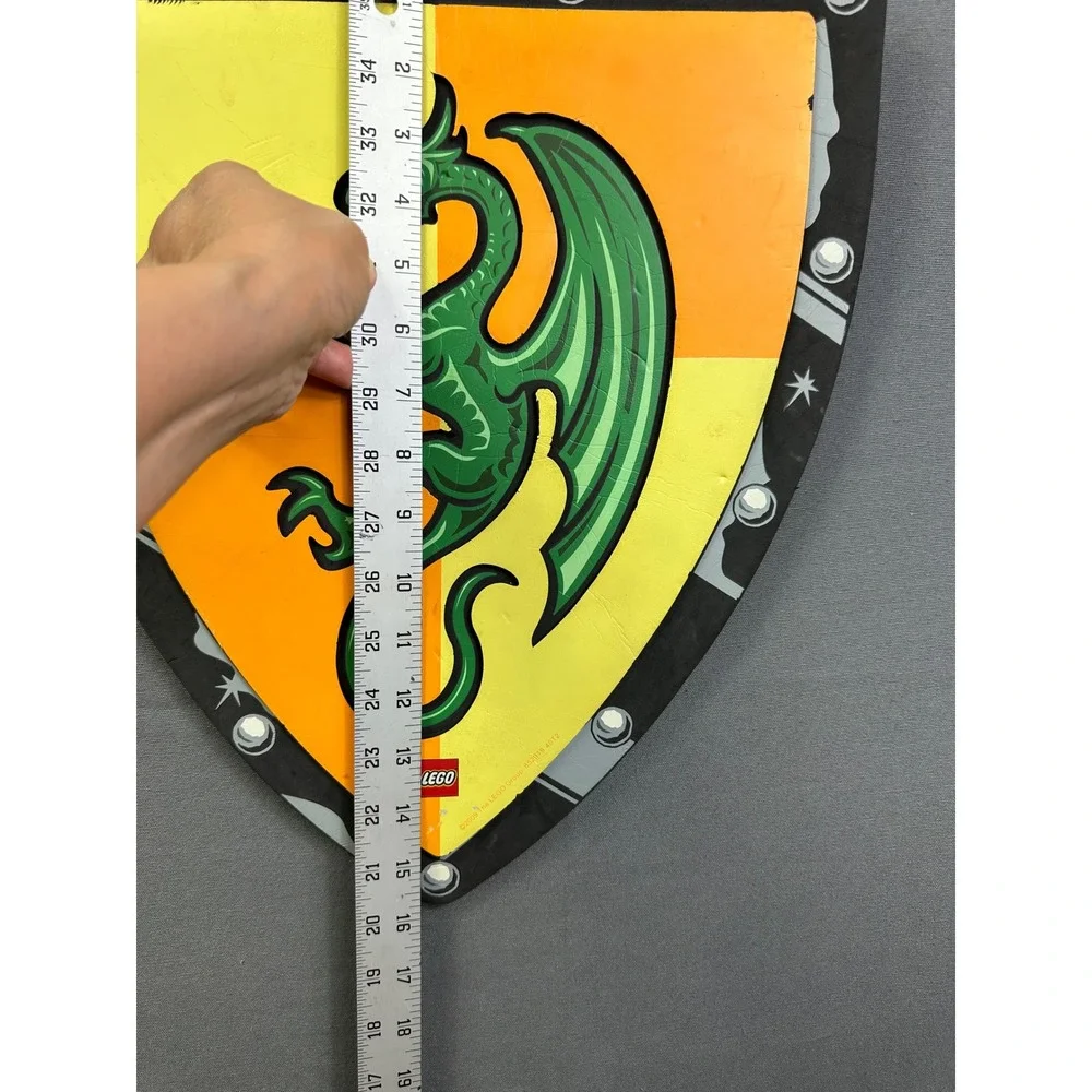 LEGO Castle Dragon Knight Foam Shield Green Dragon‎ 2009 Vintage 852919 40T2